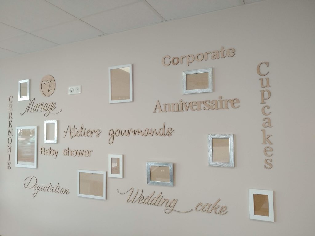 Mur de cadre et de mots clés