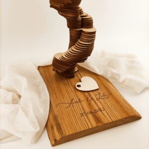 Livre d'or sur tiges 70 coeurs 2