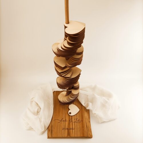 Livre d'or sur tiges 70 coeurs image produit