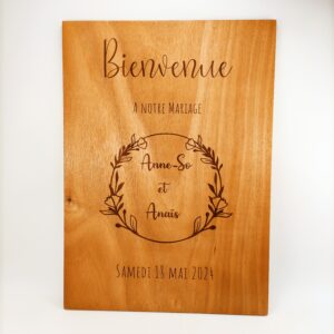 panneau bienvenue mariage