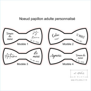 Planche noeud papillon adulte personnalisé