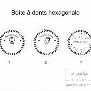 Planche boîte à dent hexagonale standard