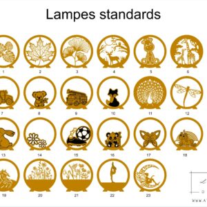 Planche lampes standards
