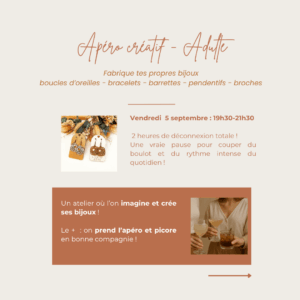 atelier bijoux apero créatif