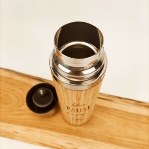 thermos en bois