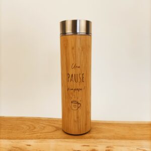 thermos en bambou