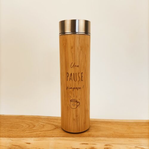 thermos en bambou