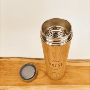 thermos en bambou
