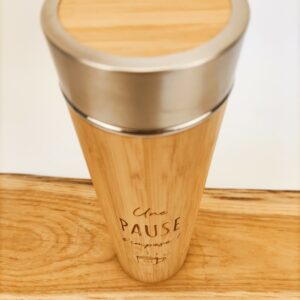 thermos en bambou
