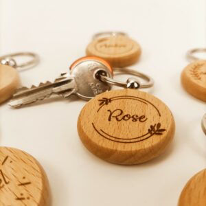 porte clé rond perso