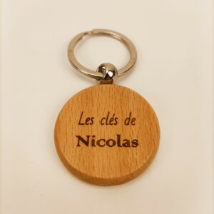 porte clé rond perso