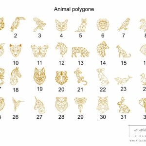 Planche animal polygone