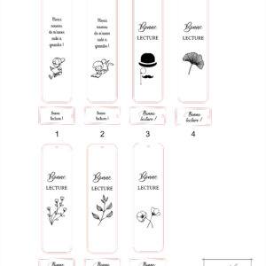 Planche standard marque page