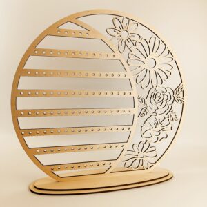 Grand support pour boucles d’oreilles – Modèle floral