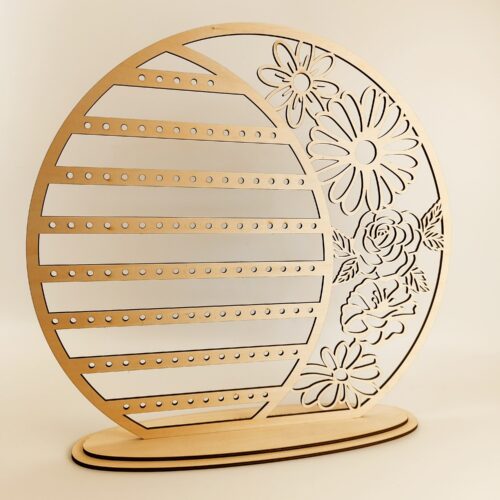 Grand support pour boucles d’oreilles – Modèle floral