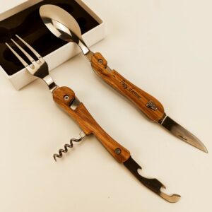 Couverts multifonctions pliants personnalisés