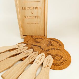 Coffret kit raclette personnalisé