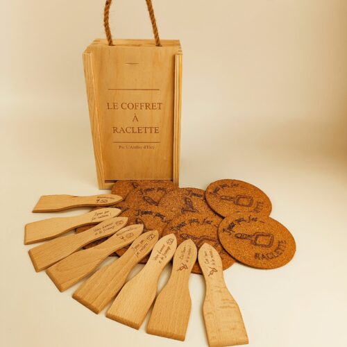 Coffret kit raclette personnalisé