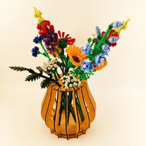 3vase en bois pour fleurs LEGO®
