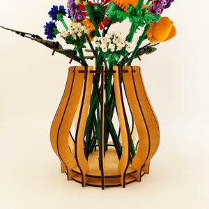 2 vase en bois pour fleurs LEGO®