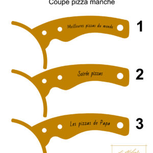 Planche coupe pizza manche